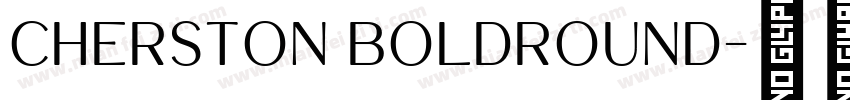 Cherston BoldRound字体转换